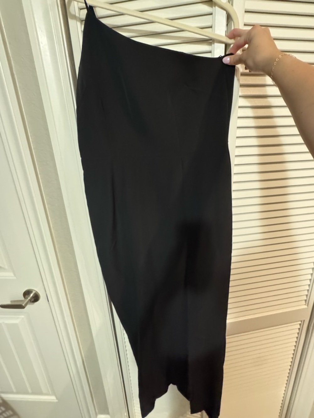 One-Shoulder Black Dress - Women